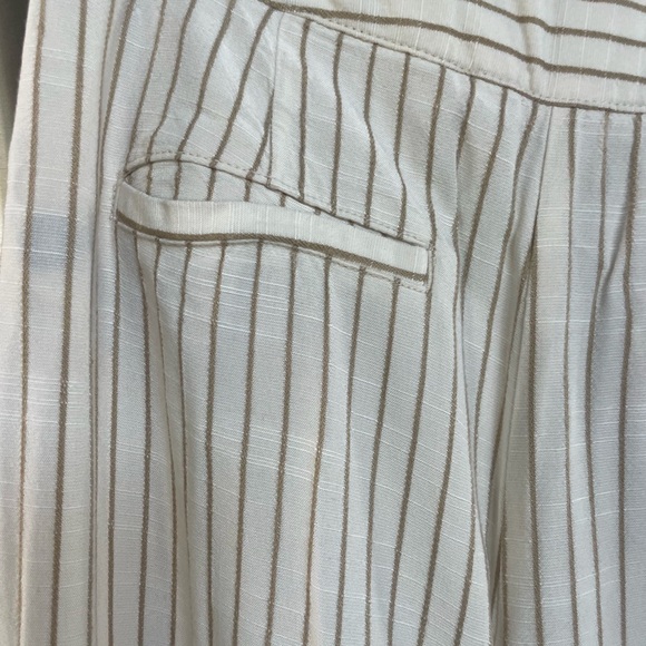 Anthropolgie Pin Striped Wide-Leg Pants w/Button Detail - Picture 7 of 7